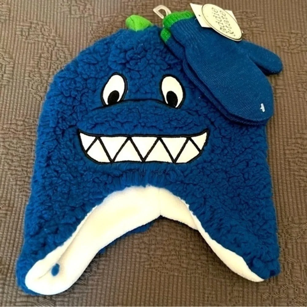 𝅺kids Monster Soft Hat and Gloves